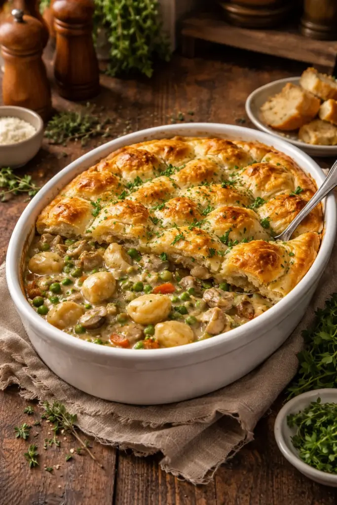 GNOCCHI CHICKEN POT PIE