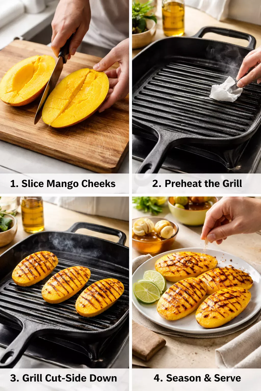 grilled mango