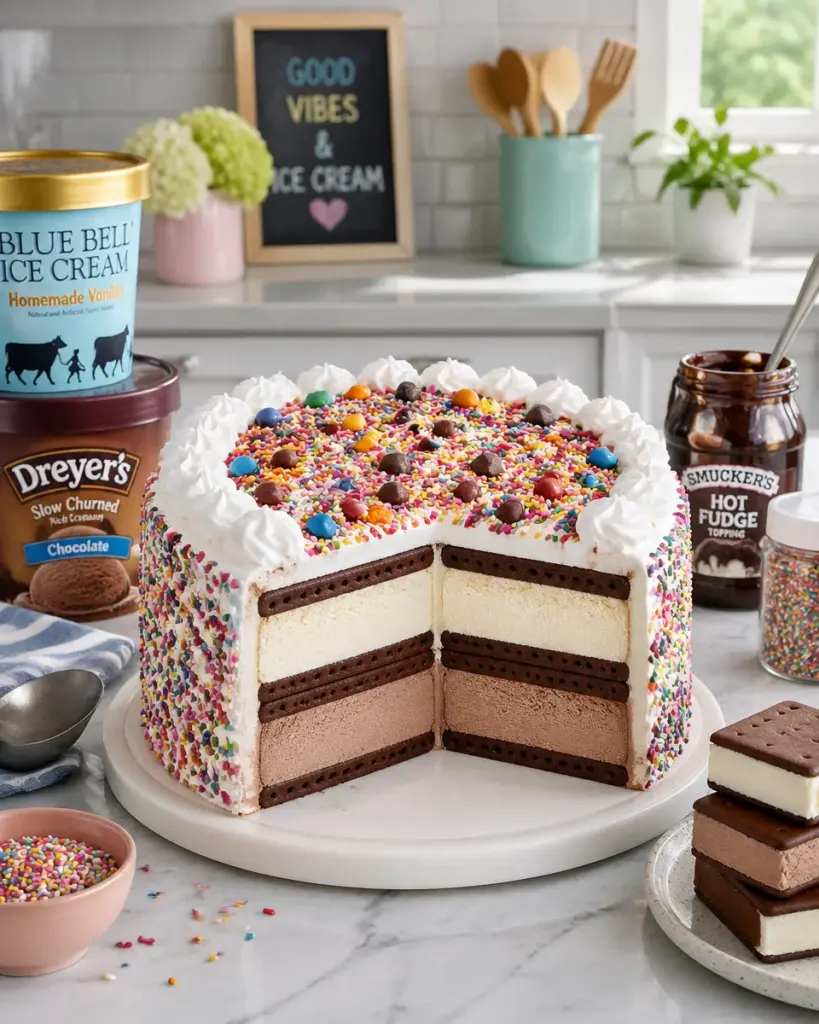 Ice Cream Sandwich Cake Recipe