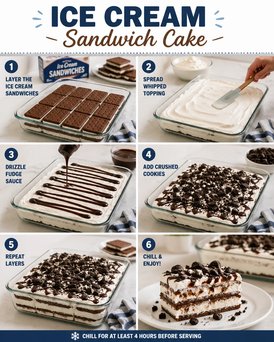 Ice Cream Sandwich Cake Recipe
