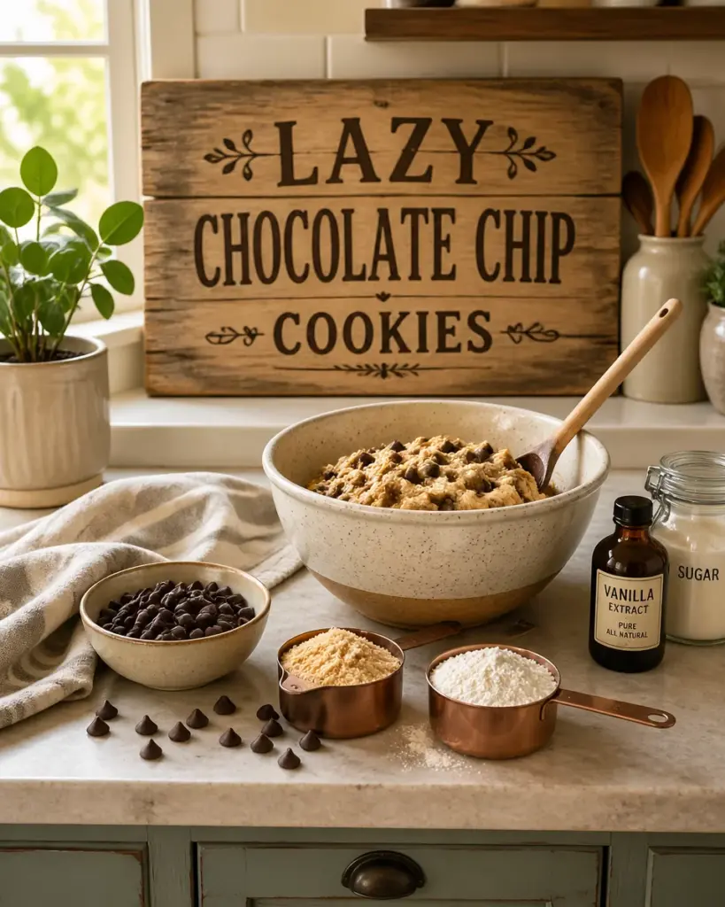 Lazy Chocolate Chip Cookies