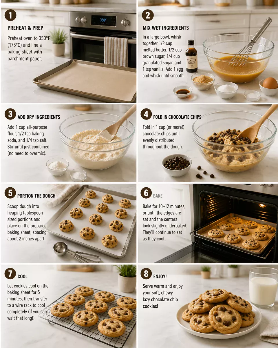 Lazy Chocolate Chip Cookies