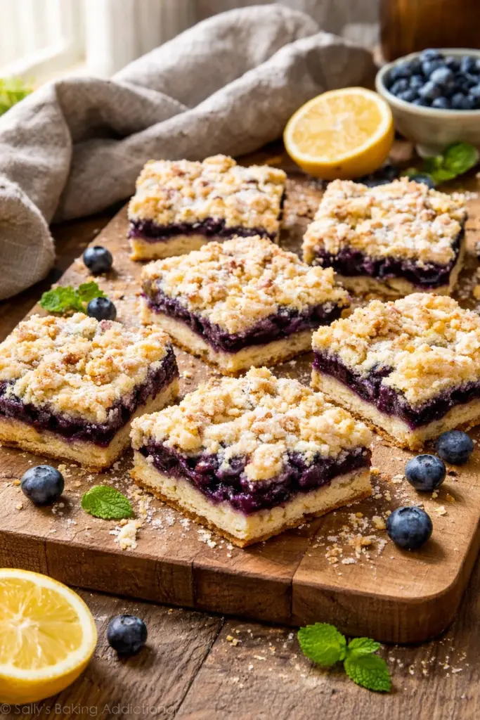 LEMON BLUEBERRY CRUMB BARS