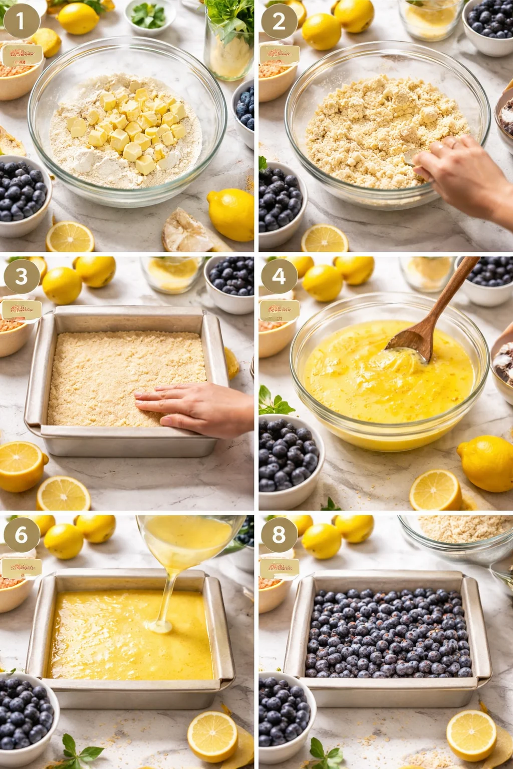 LEMON BLUEBERRY CRUMB BARS