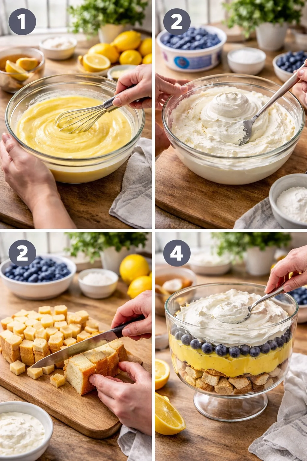 Lemon Blueberry Trifle