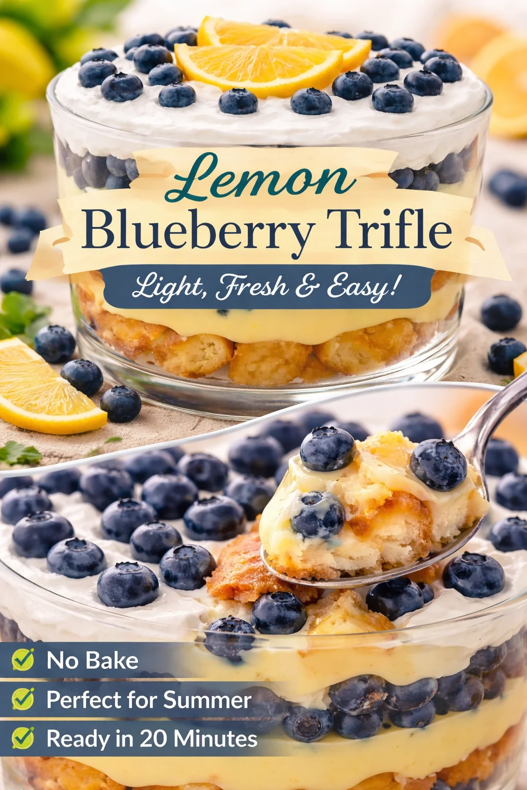 Lemon Blueberry Trifle