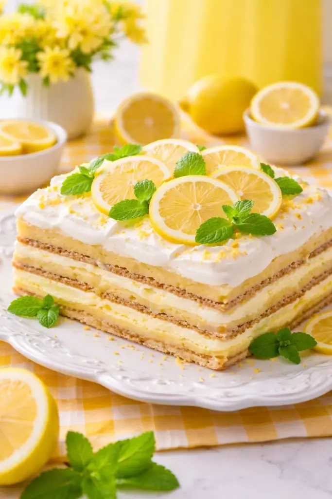 Lemon Eclair Cake