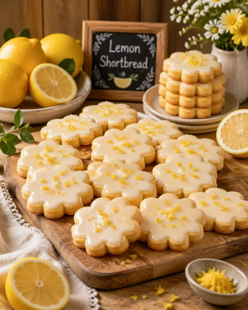 Lemon Shortbread Cookies