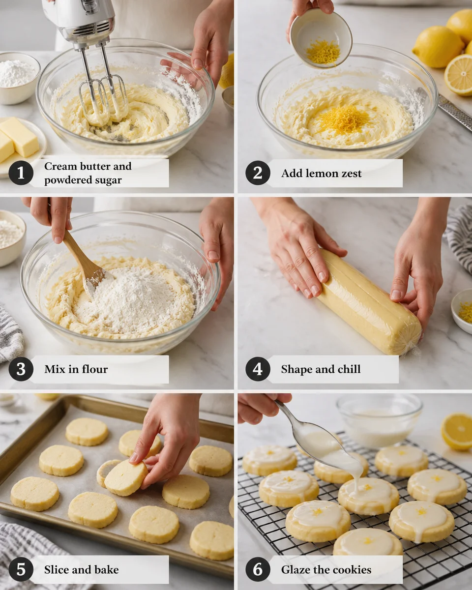 Lemon Shortbread Cookies