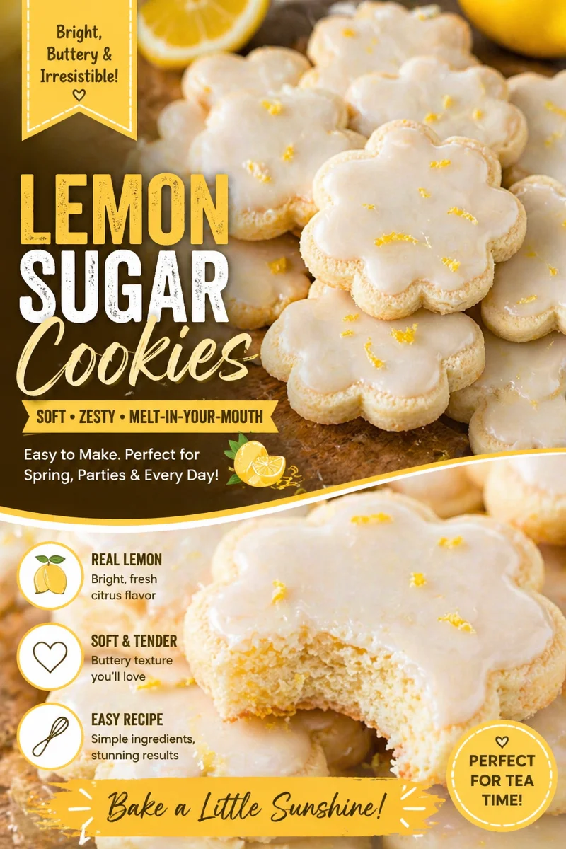 Lemon Shortbread Cookies