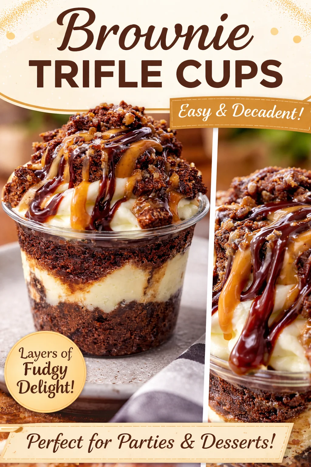 Loaded Brownie Cheesecake Cup