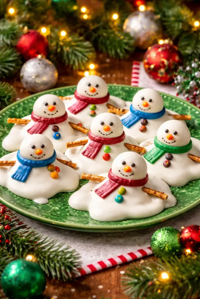 MELTED SNOWMAN OREO BALLS