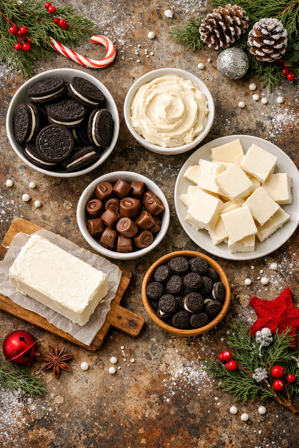 MELTED SNOWMAN OREO BALLS