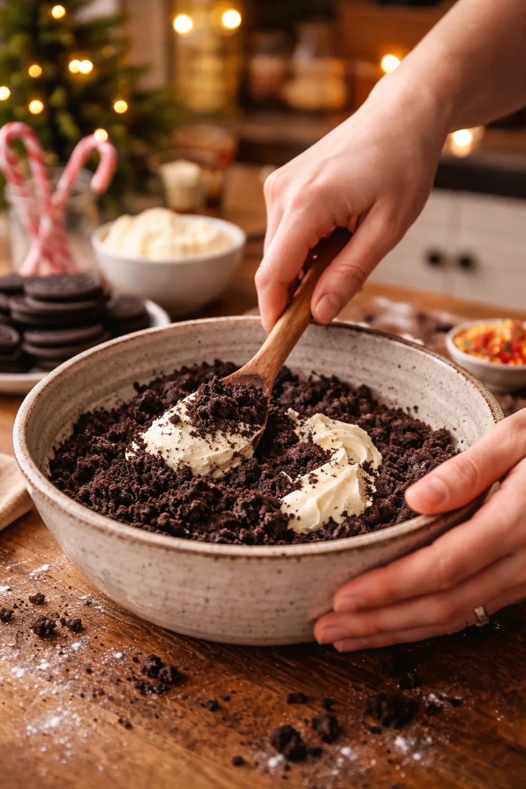 MELTED SNOWMAN OREO BALLS