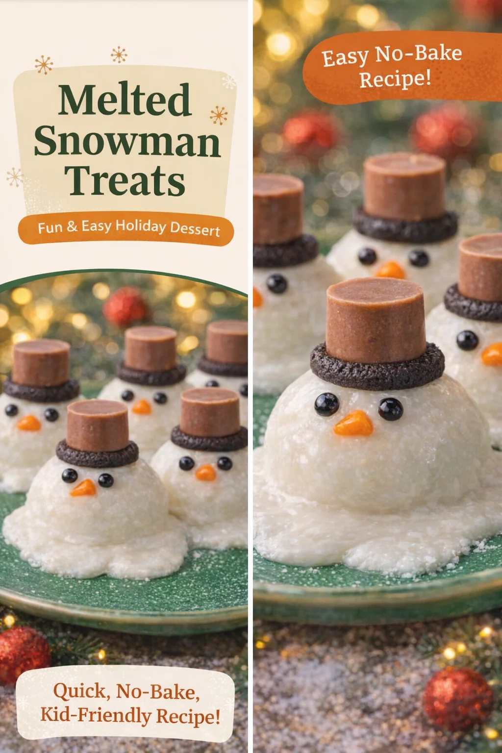 MELTED SNOWMAN OREO BALLS