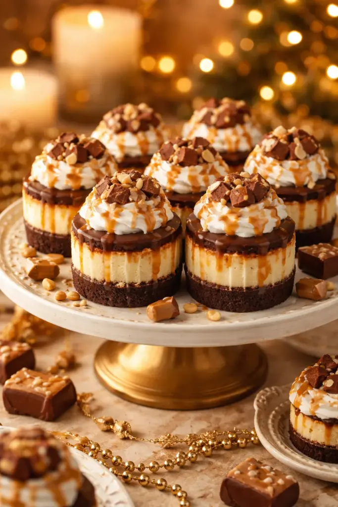 MINI SNICKERS CHEESECAKE