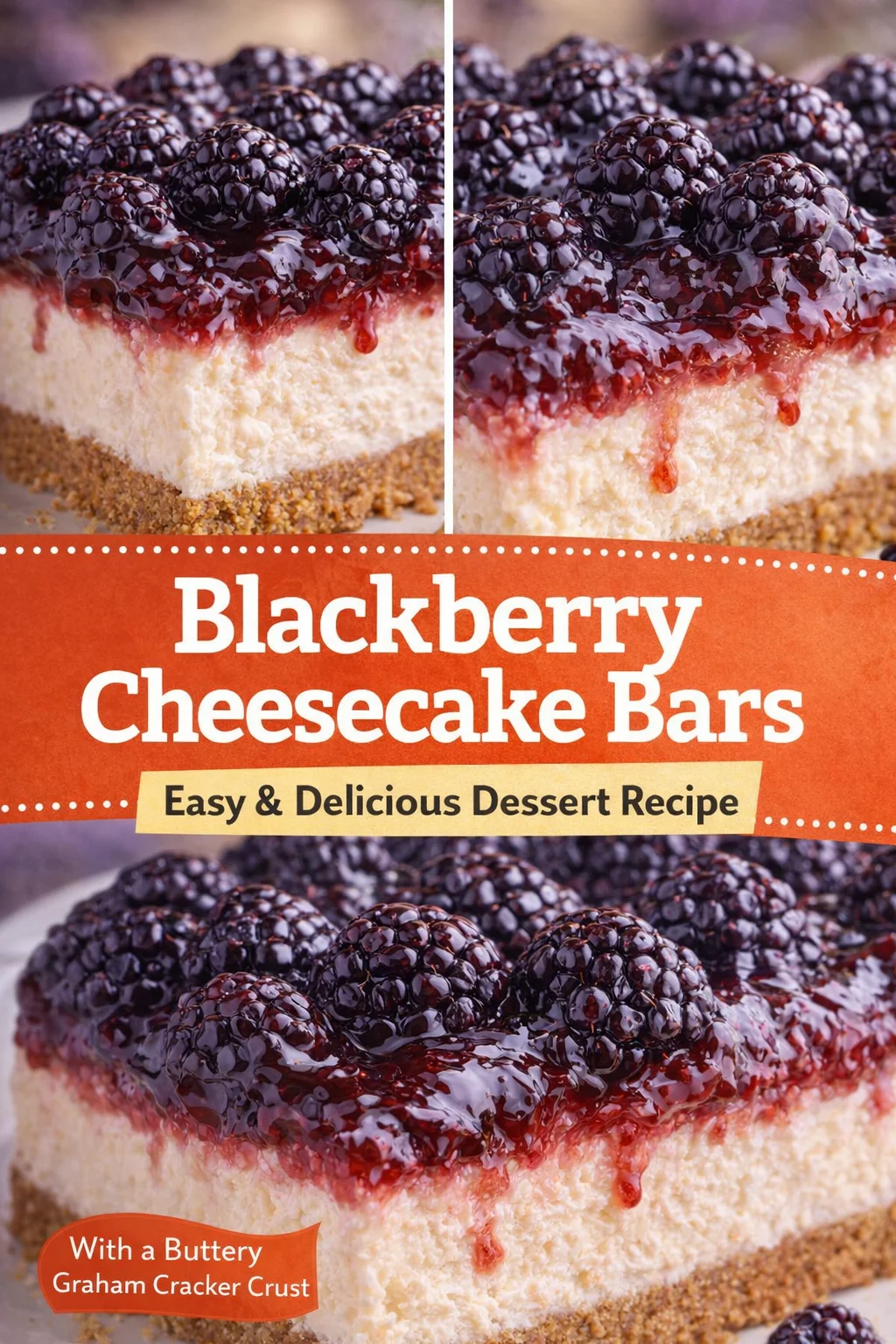 No Bake Blackberry Cheesecake