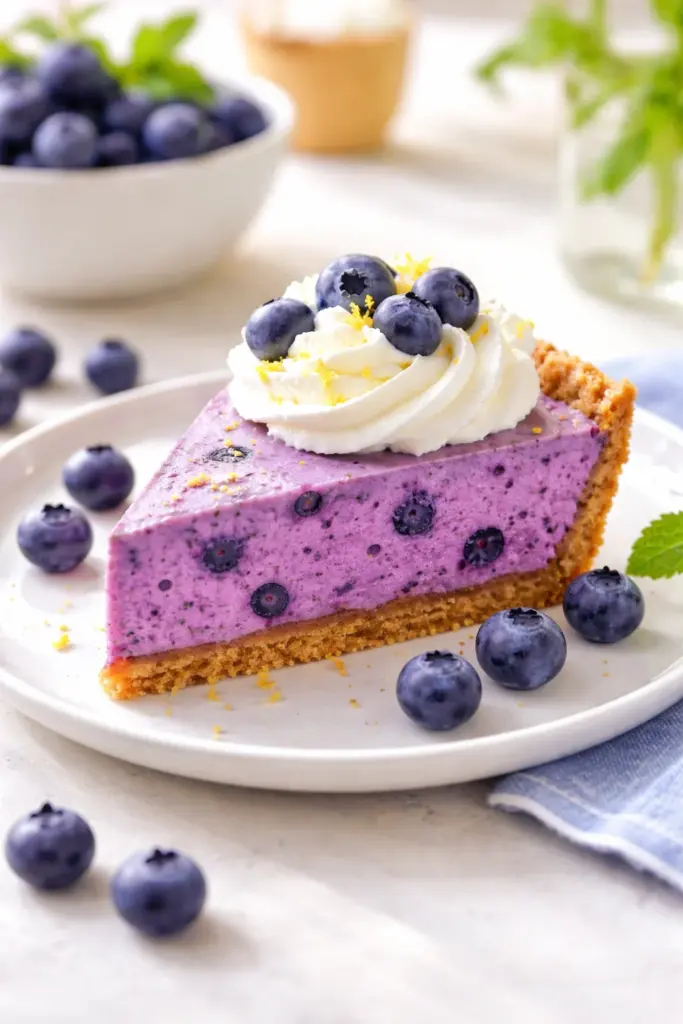 No-Bake Blueberry Pie