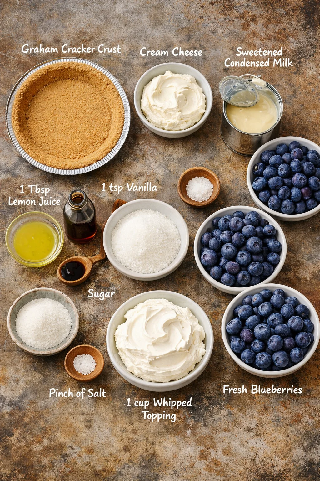 No-Bake Blueberry Pie