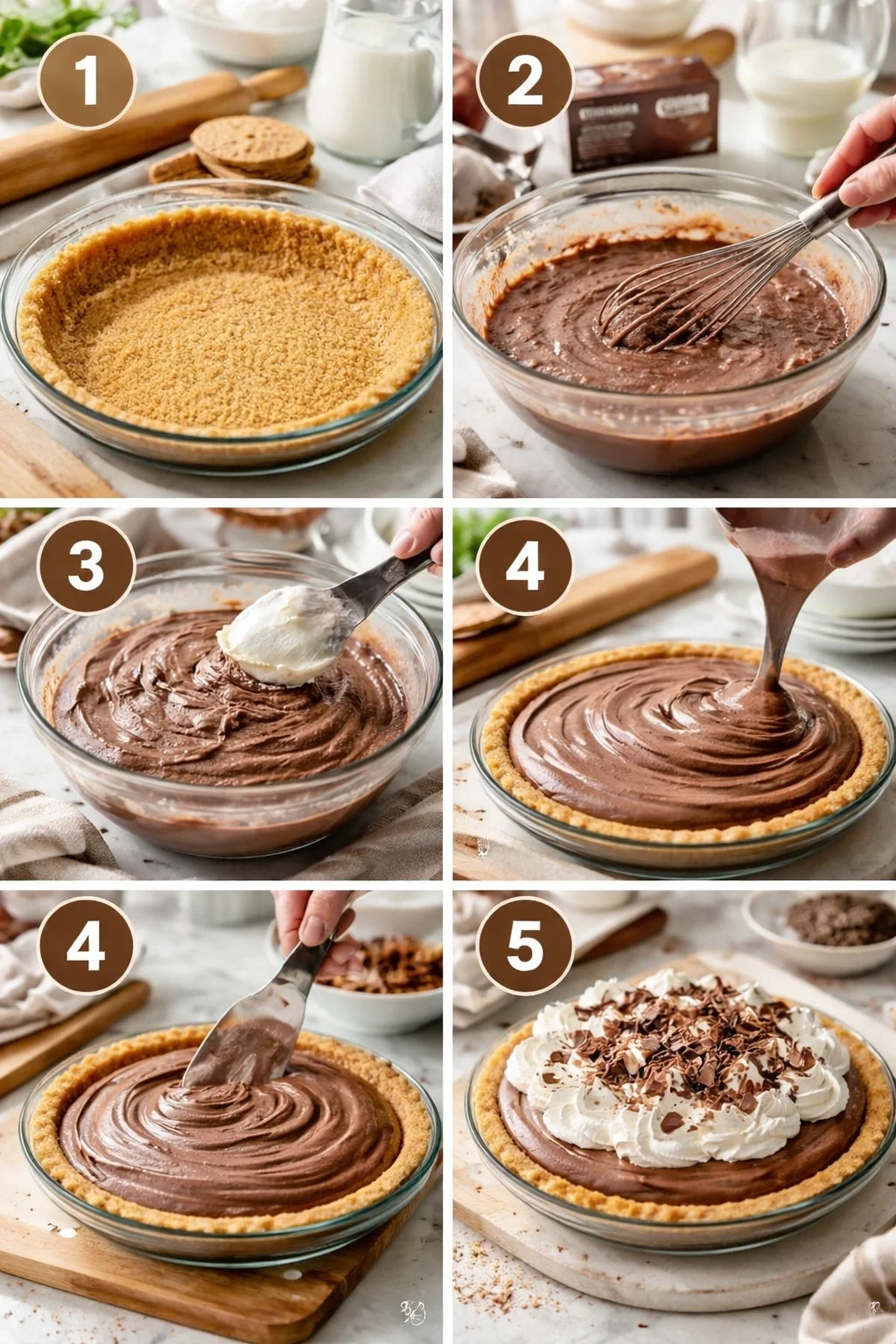 NO-BAKE CHOCOLATE PUDDING PIE