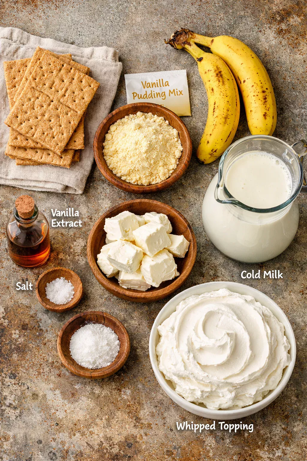 No Bake Graham Cracker Banana Icebox Cake