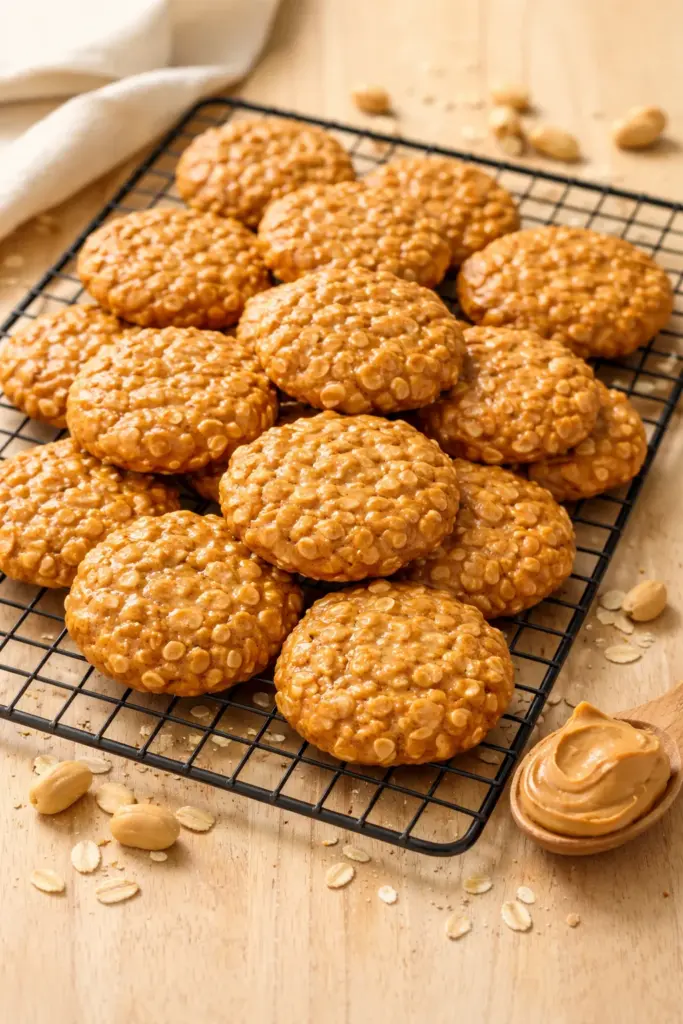 No Bake Peanut Butter Cookies