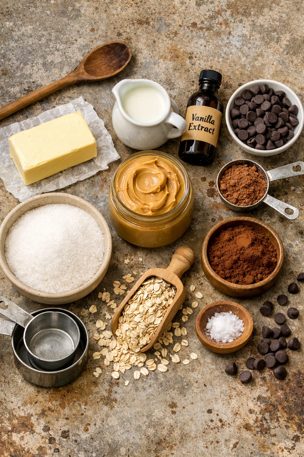 No Bake Peanut Butter Cookies