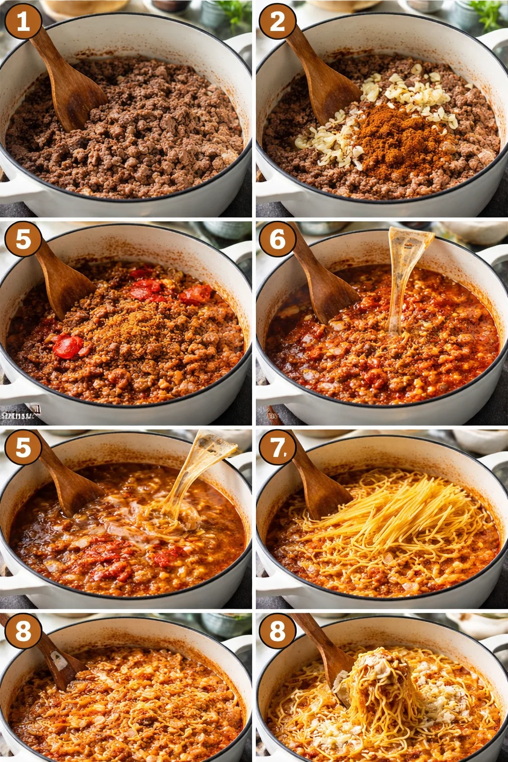 One pot taco spaghetti