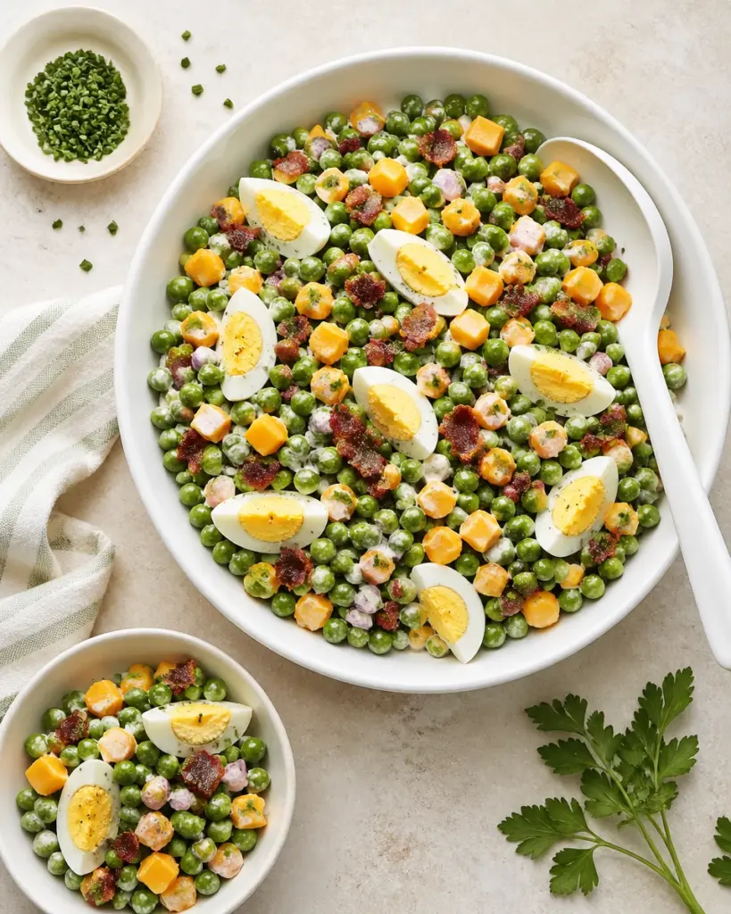 Pea Salad With Eggs