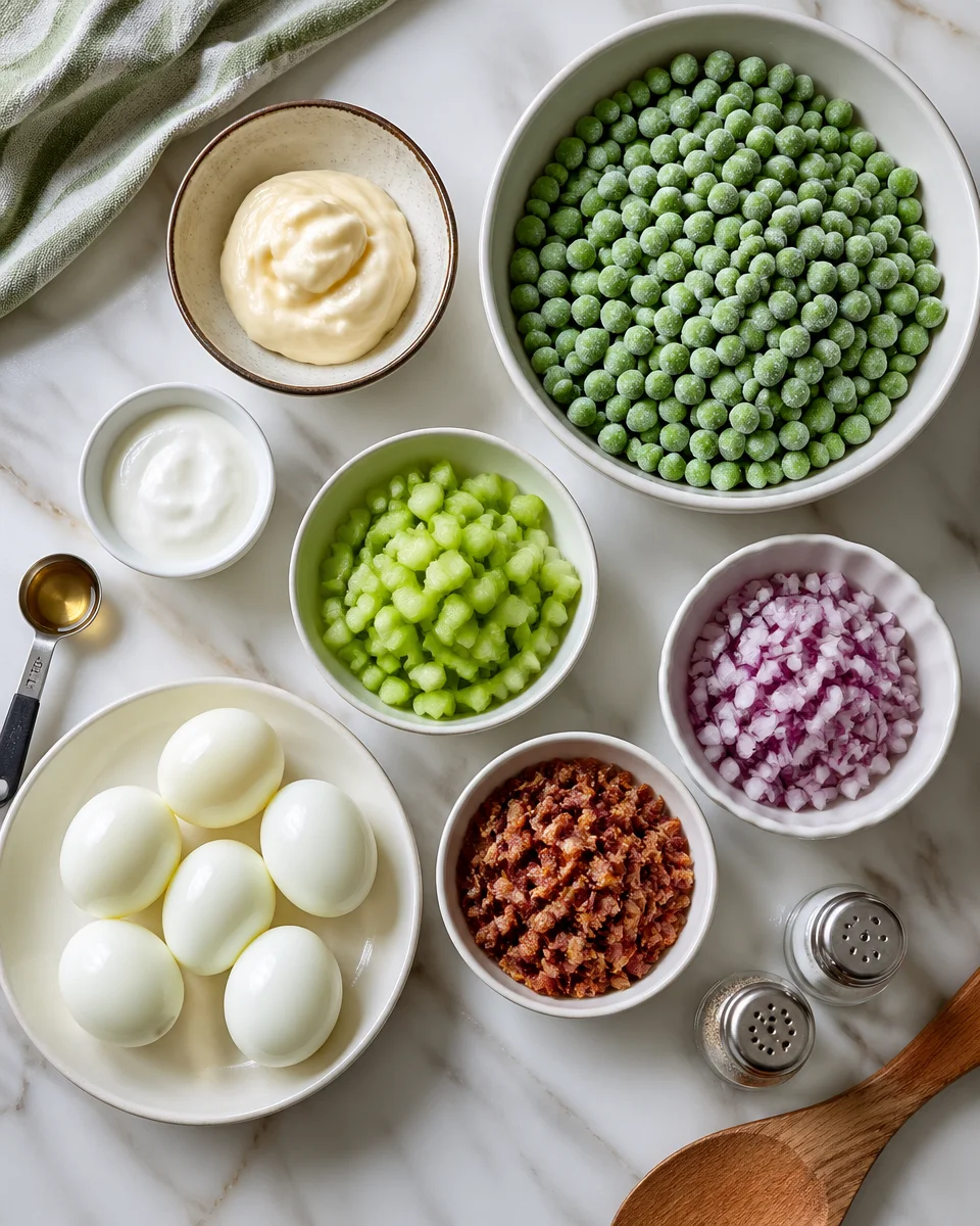 Pea Salad With Eggs