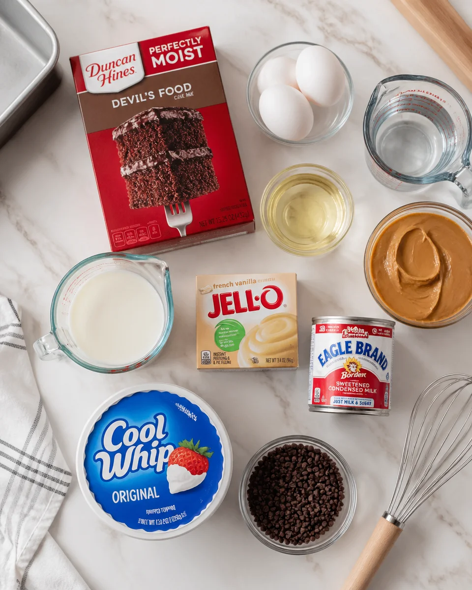 Peanut Butter Poke Cake Recipe