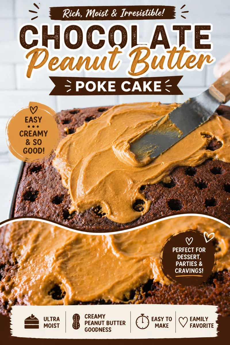 Peanut Butter Poke Cake Recipe