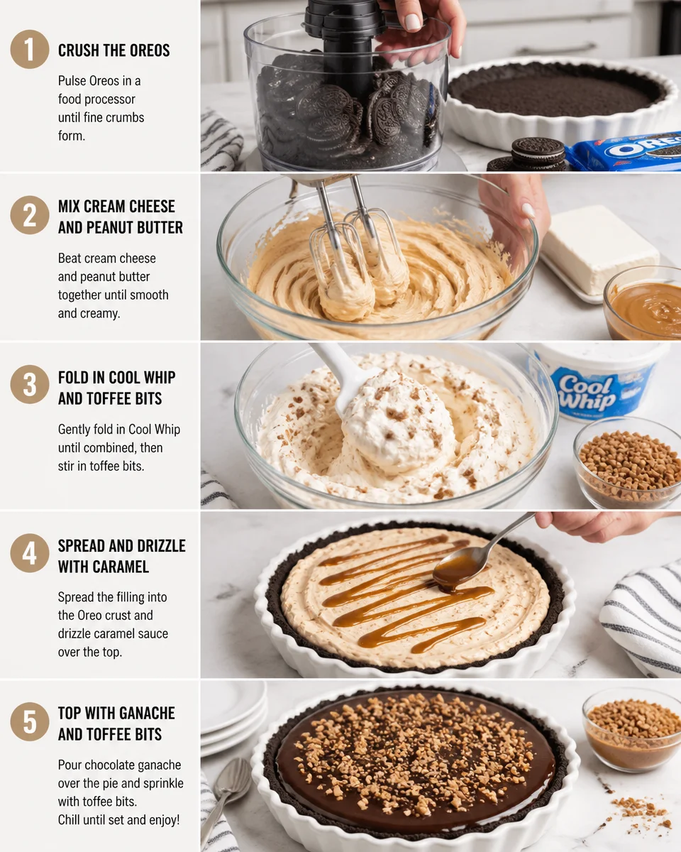 PEANUT BUTTER TOFFEE PIE