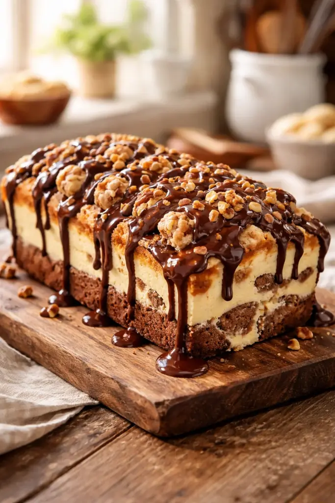 PULL-APART COOKIE DOUGH CHEESECAKE LOAF