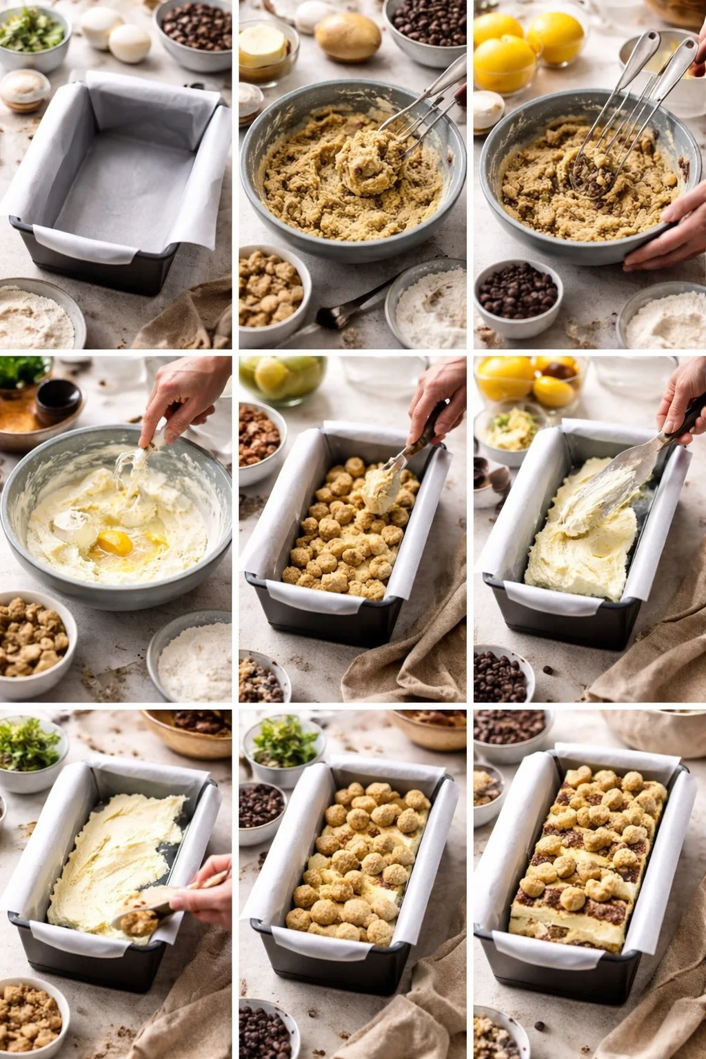 PULL-APART COOKIE DOUGH CHEESECAKE LOAF