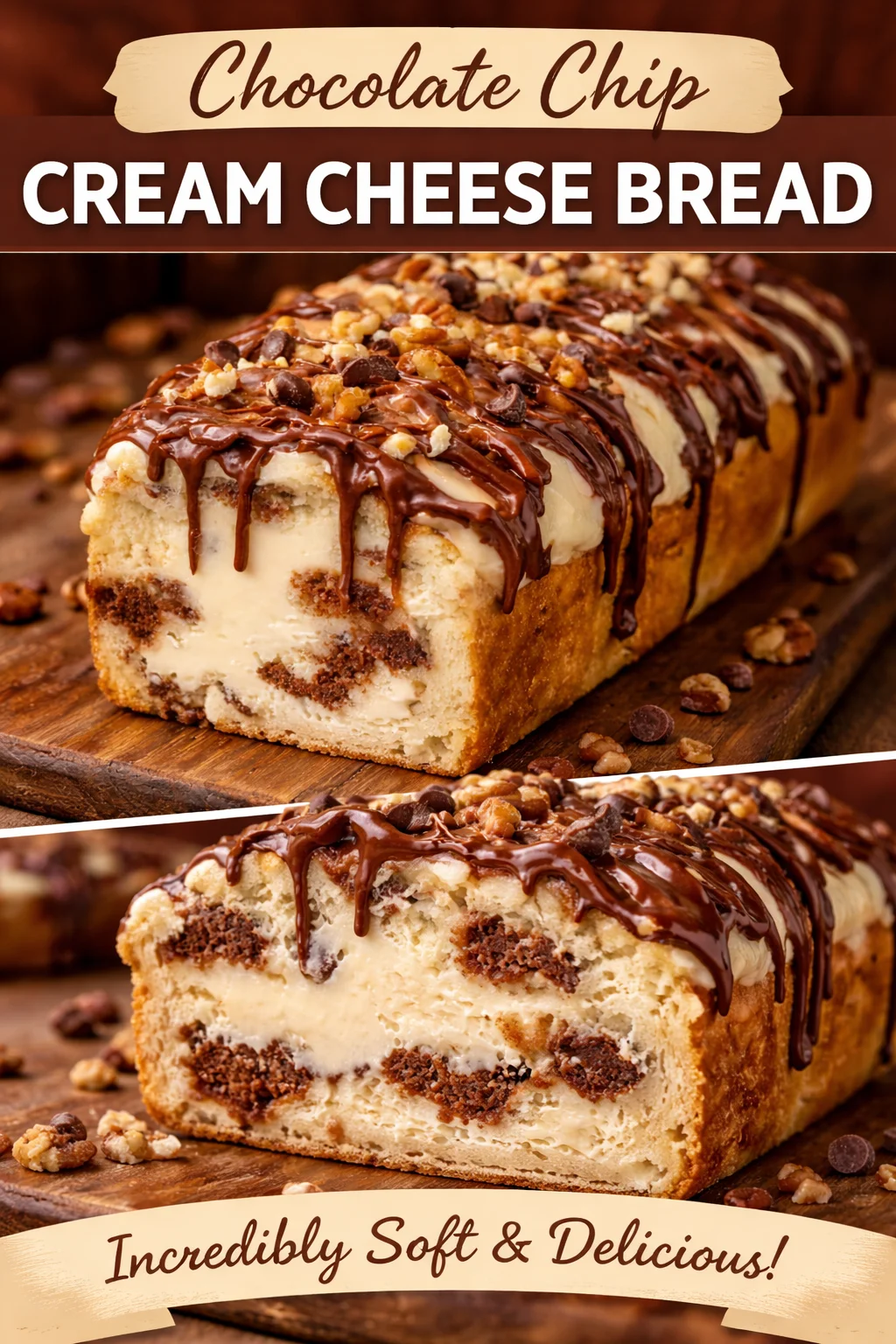PULL-APART COOKIE DOUGH CHEESECAKE LOAF