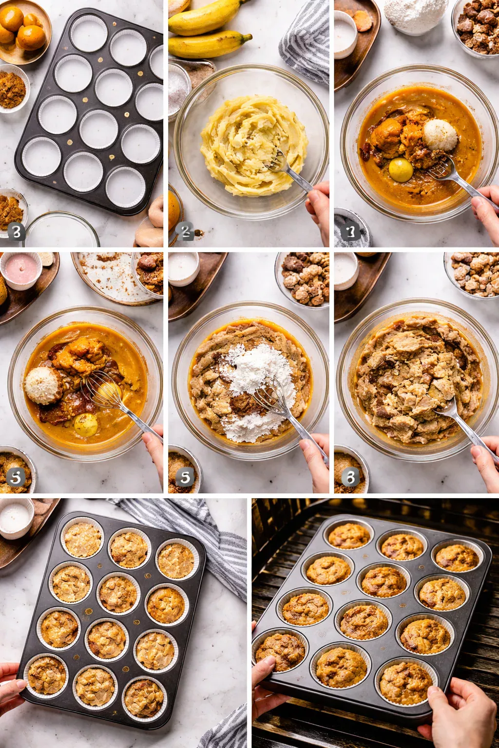 pumpkin banana muffins