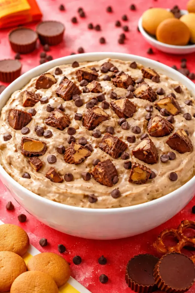 REESE’S PEANUT BUTTER FLUFF!! (Dessert Dip)