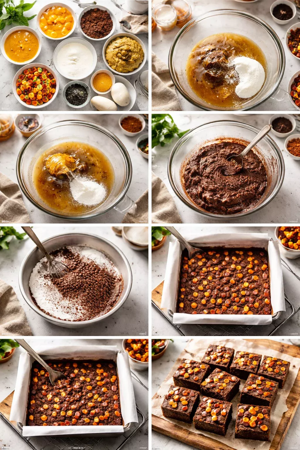 Reese’s Pieces Brownies from Scratch