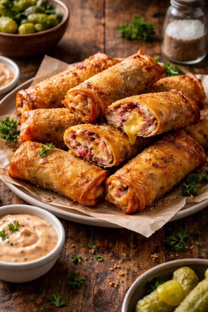 REUBEN EGG ROLLS