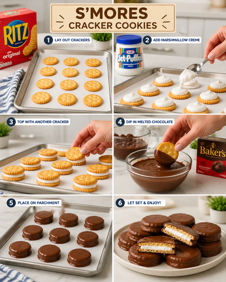 RITZ CRACKER SMORES COOKIES