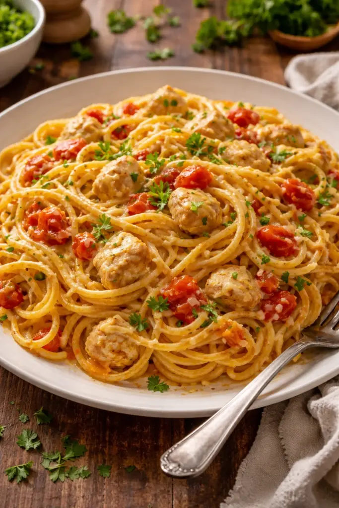 Rotel Chicken Spaghetti