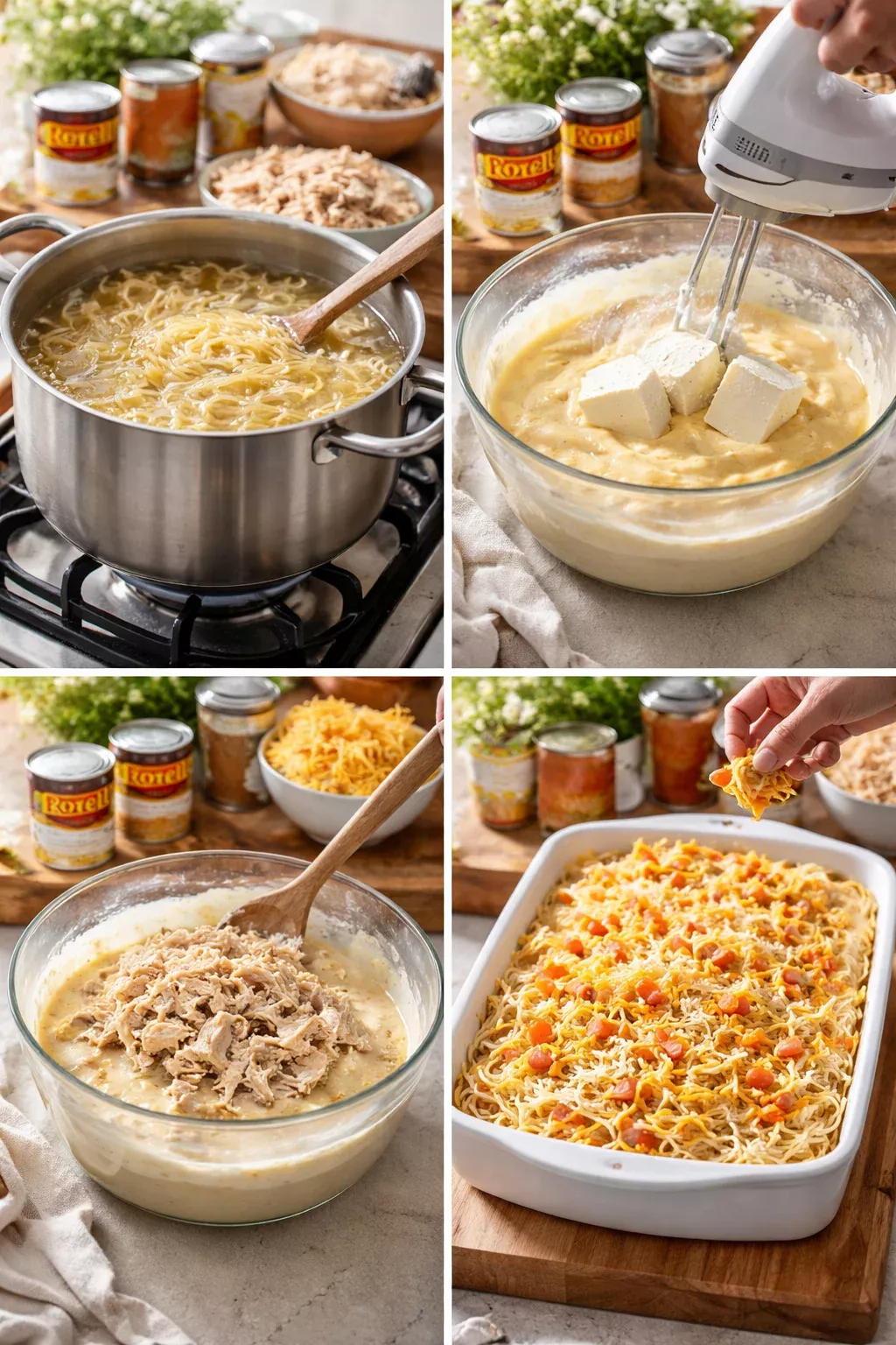 Rotel Chicken Spaghetti