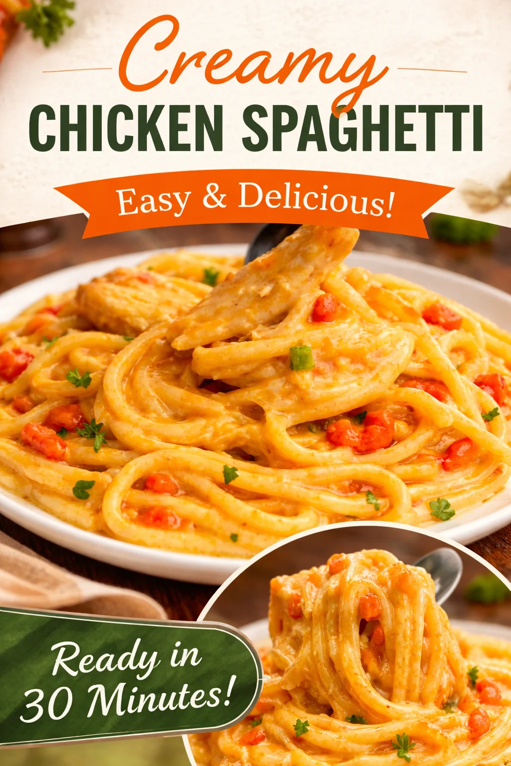 Rotel Chicken Spaghetti