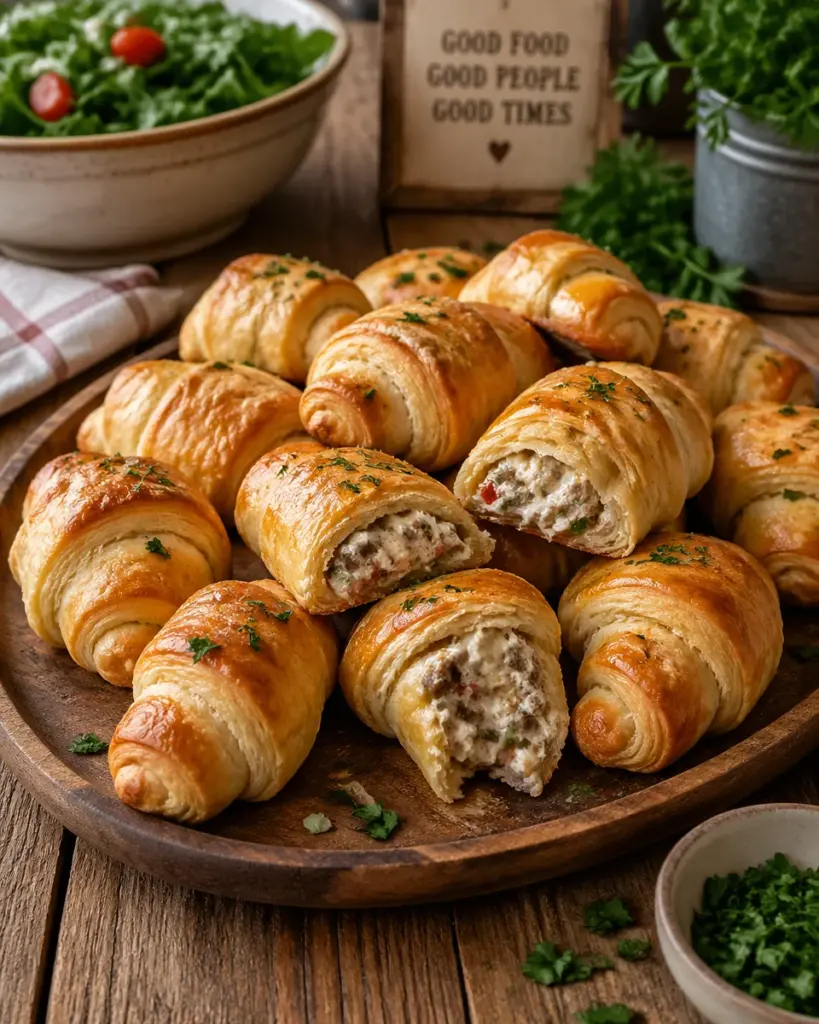 ROTEL SAUSAGE CREAM CHEESE CRESCENT ROLLS