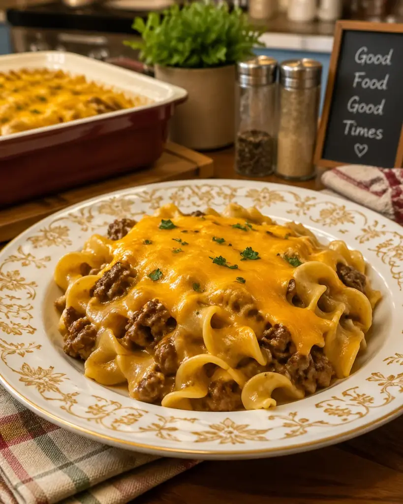 Round Beef Noodle Bake