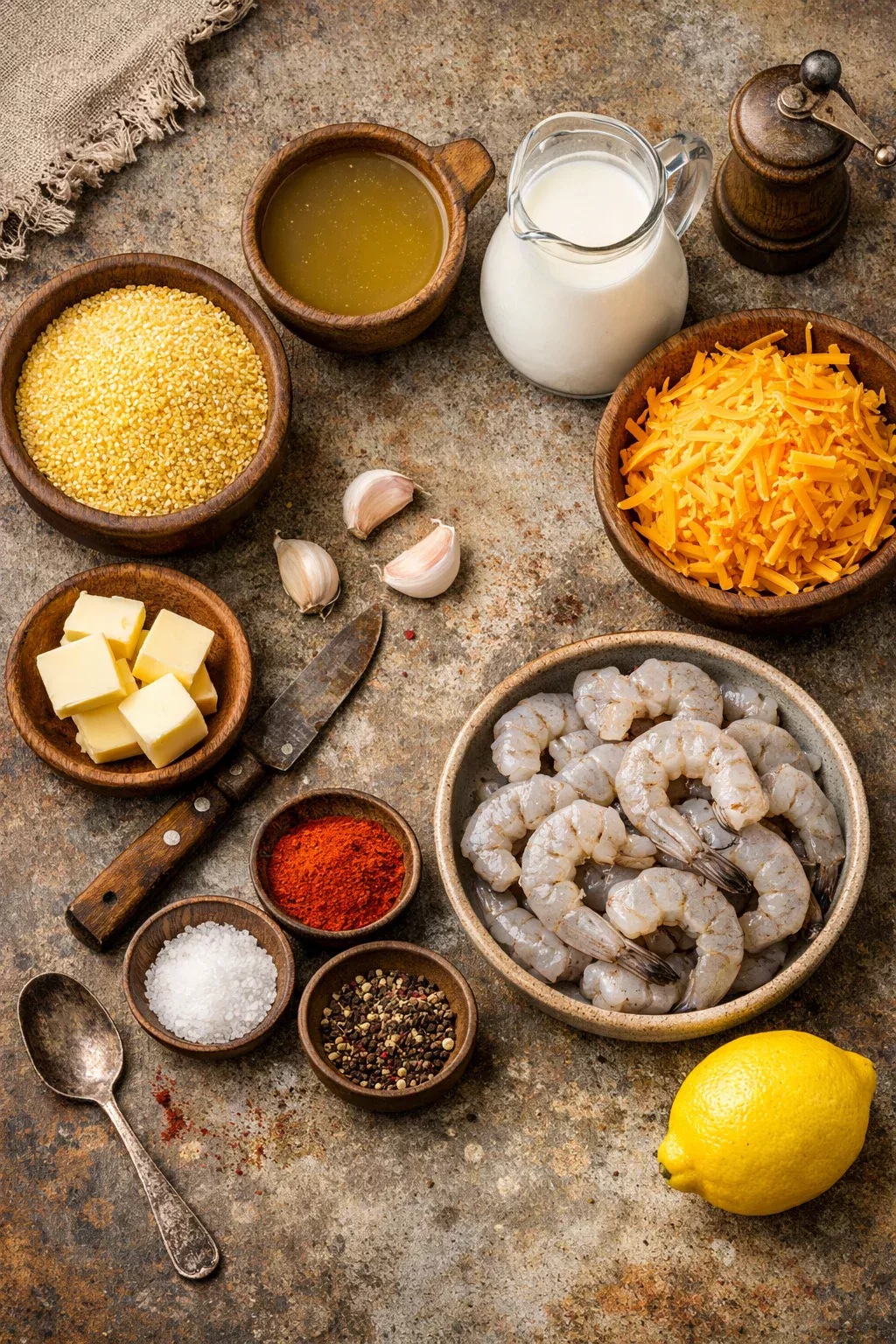 Shrimp and  Cheesy Grits