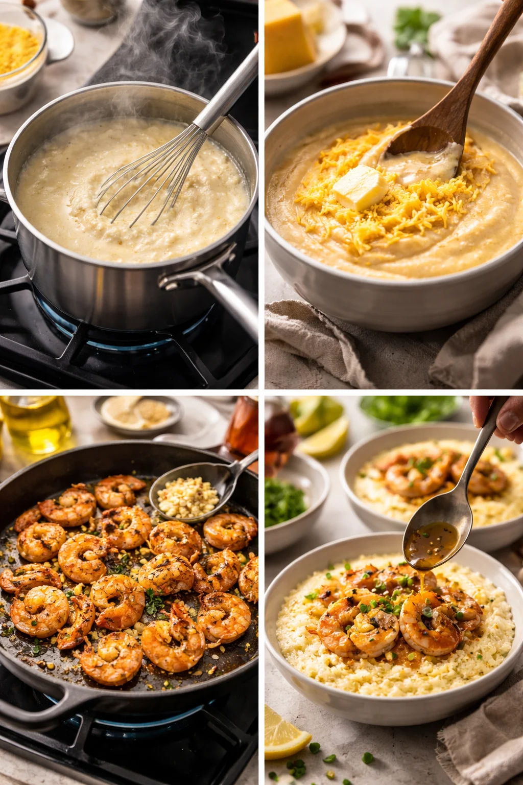 Shrimp and  Cheesy Grits