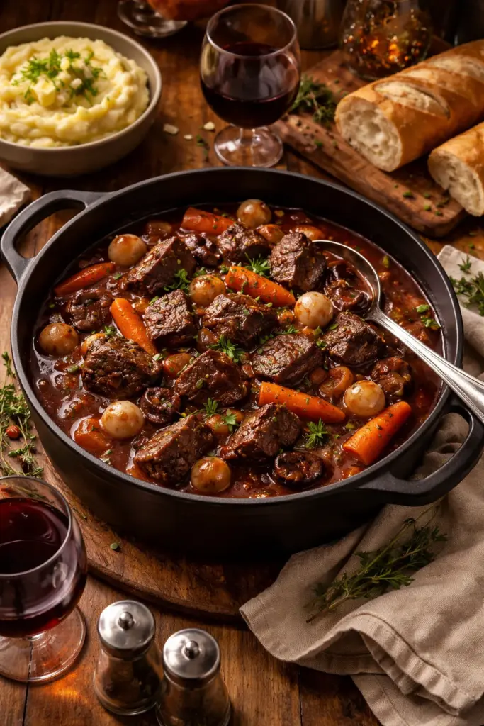 Slow Cooker Beef Bourguignon