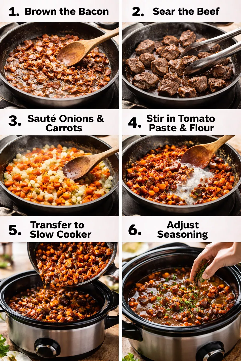 Slow Cooker Beef Bourguignon